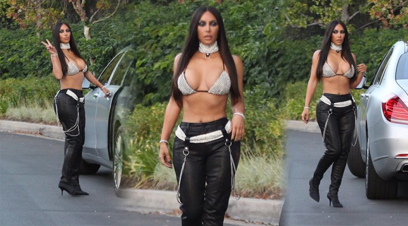 Kim Kardashian – Haloween Candids in Beverly Hills