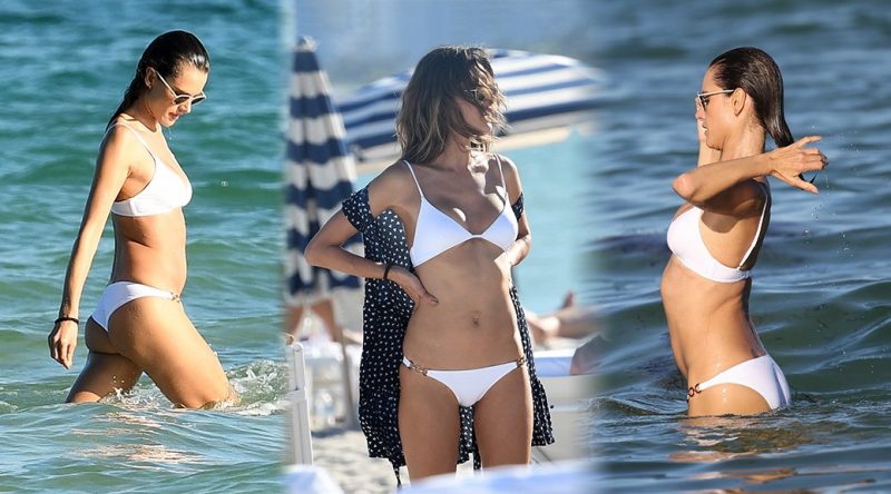 Alessandra Ambrosio – Bikini Candids in Miami