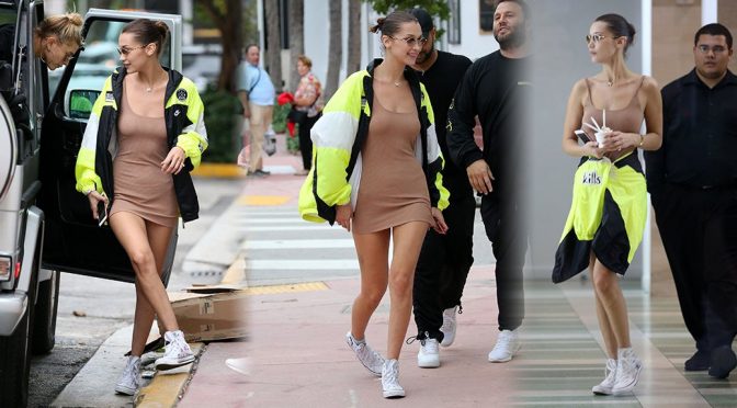 Bella Hadid Braless