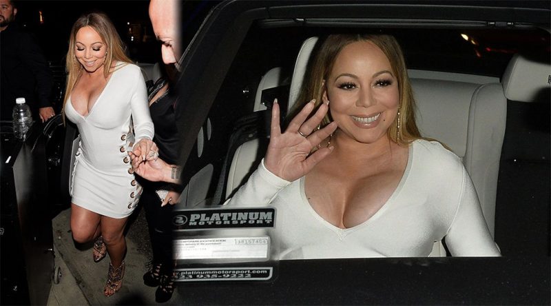 Mariah Carey – Cleavage Candids in Los Angeles