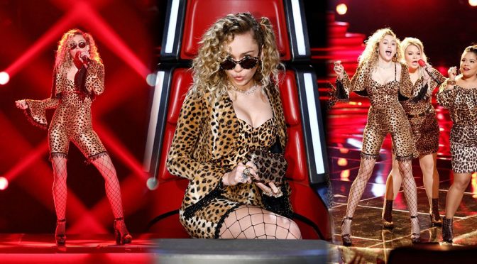 Miley Cyrus Performs Live on “The Voice” Show