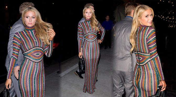 Paris Hilton – Braless Candids in Los Angeles
