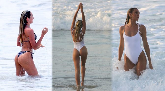 Candice Swanepoel – Bikini Candids in Fernando de Noronha
