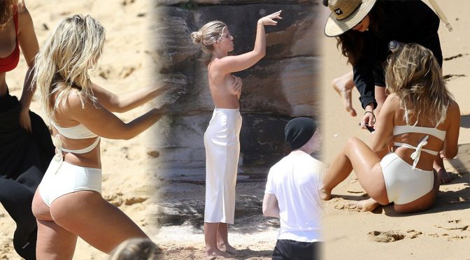 Natasha Oakley – Bikini Photoshoot Candids in Sydney