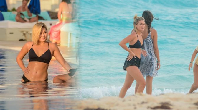 Olivia Holt – Bikini Candids in Cancun