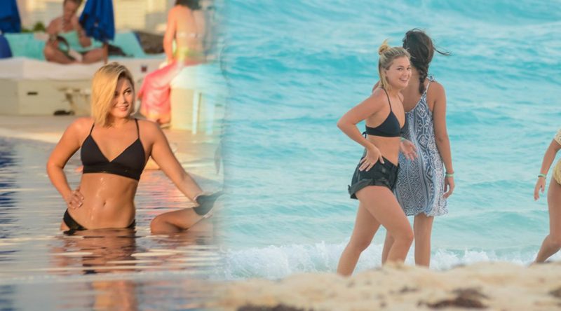 Olivia Holt – Bikini Candids in Cancun