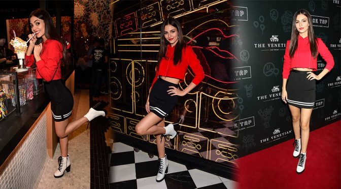 Victoria Justice – Black Tap Grand Opening in Las Vegas