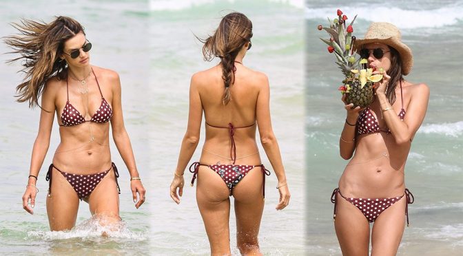 Alessandra Ambrosio – Bikini Candids in Praia Brava