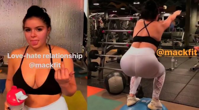 Ariel Winter at MackFit Gym in Los Angeles