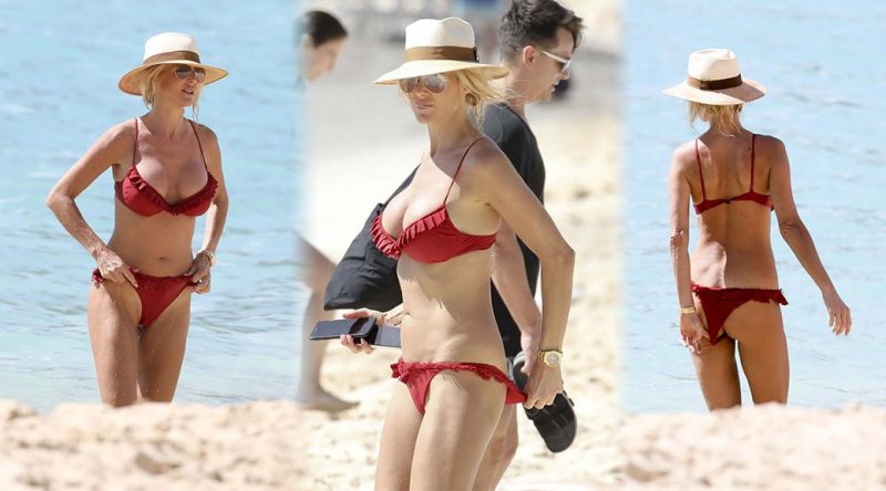 Victoria Silvstedt – Bikini Candids in St. Barts