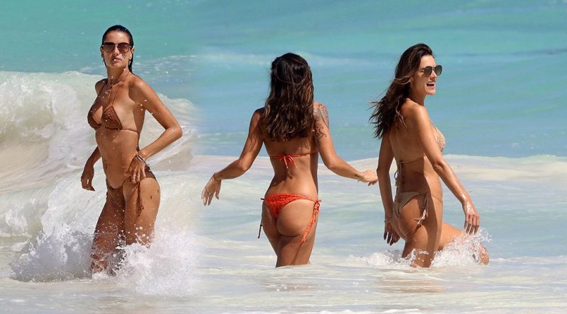 Alessandra Ambrosio – Bikini Candids in Tulum
