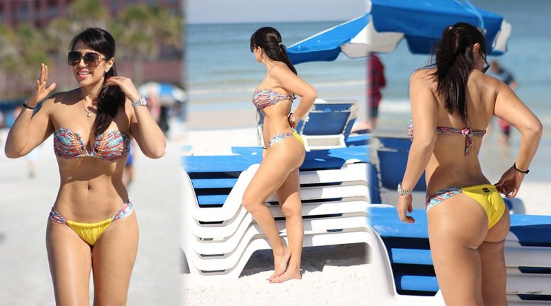 Andrea Calle – Bikini Candids in Miami