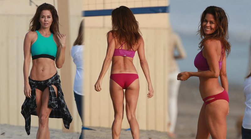 Brooke Burke – Bikini Photoshoot Candids in Malibu