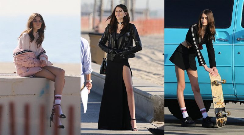 Kaia Geber – Photoshoot Candids in Malibu