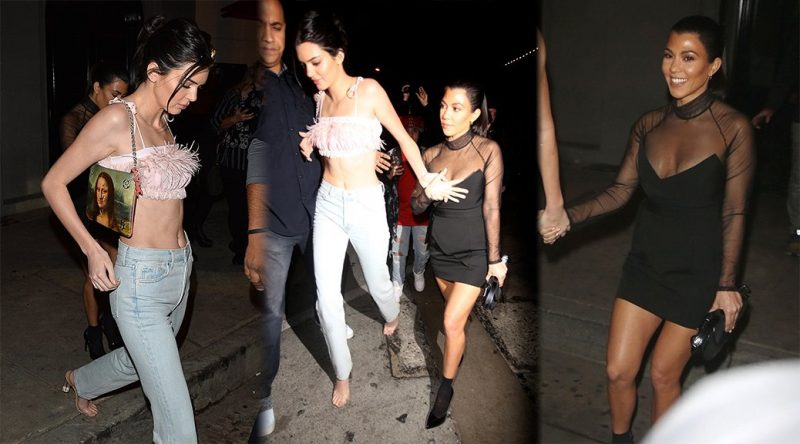 Kendall Jenner & Kourtney Kardashian – Candids in West Hollywood