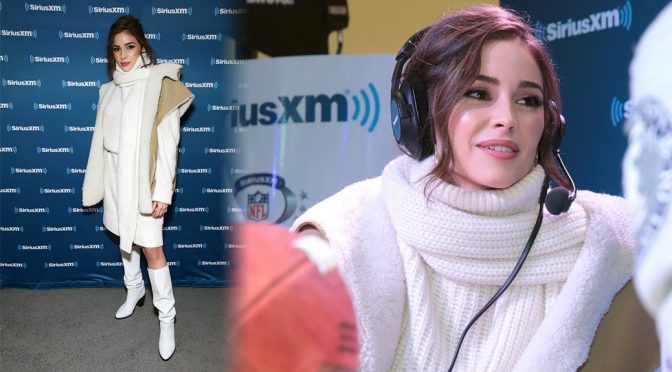 Olivia Culpo – SiriusXM at Super Bowl LII Radio Row in Bloomington