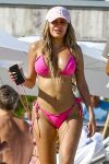 Alexa Dellanos Tiny Pink Bikini