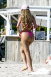 Alexa Dellanos Tiny Pink Bikini