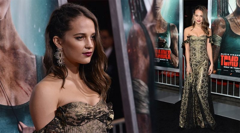 Alicia Vikander – “Tomb Raider” Premiere in Hollywood
