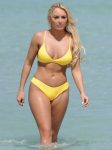 Amber Turner Yellow Bikini