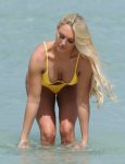 Amber Turner Yellow Bikini