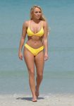 Amber Turner Yellow Bikini