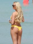 Amber Turner Yellow Bikini