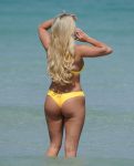 Amber Turner Yellow Bikini