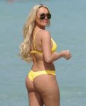 Amber Turner Yellow Bikini