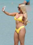Amber Turner Yellow Bikini