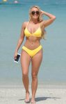 Amber Turner Yellow Bikini