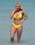 Amber Turner Yellow Bikini