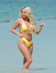 Amber Turner Yellow Bikini