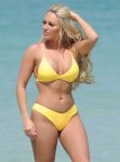 Amber Turner Yellow Bikini