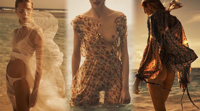 Anja Rubik – Vogue Paris Magazine Topless Photshoot (April 2018)