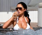 Demi Rose White Bikini