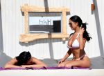 Demi Rose White Bikini