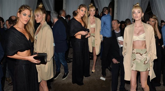 Elsa Hosk & Martha Hunt – WME Oscar Party in Los Angeles