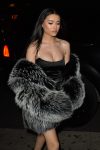 Madison Beer show off her breasts wearing sexy black dress