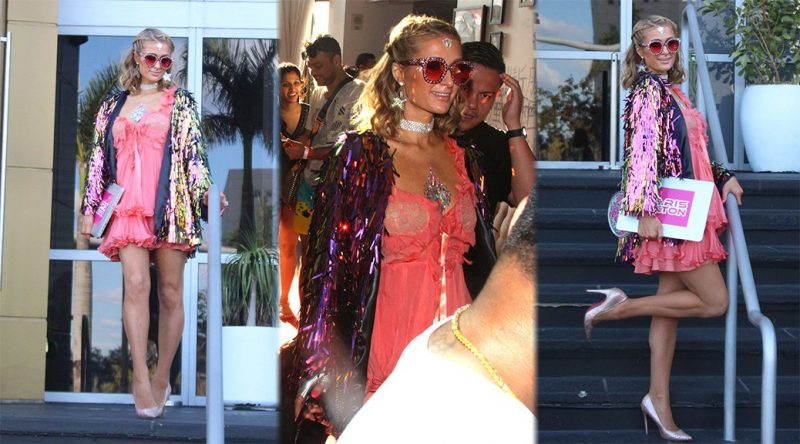 Paris Hilton – Leggy Candids in Miami