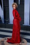 Rita Ora sexy in red dress