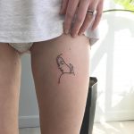 Sophie Turner Tattoo Panties Legs