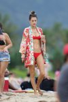 Alessandra Ambrosio Red Bikini