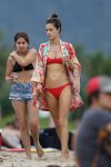 Alessandra Ambrosio Red Bikini