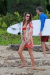 Alessandra Ambrosio Red Bikini