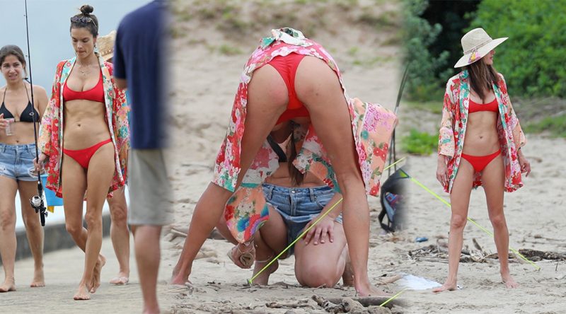 Alessandra Ambrosio – Bikini Candids in Hawaii