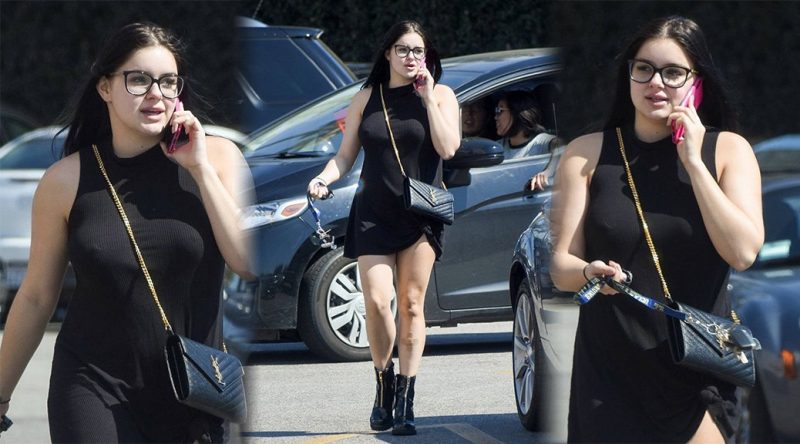 Ariel Winter – Braless Candids in Studio City