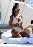 Christina Milian Sexy White Swimsuit