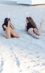 Claudia Romani Topless Bikini