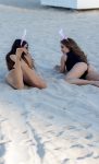 Claudia Romani Topless Bikini